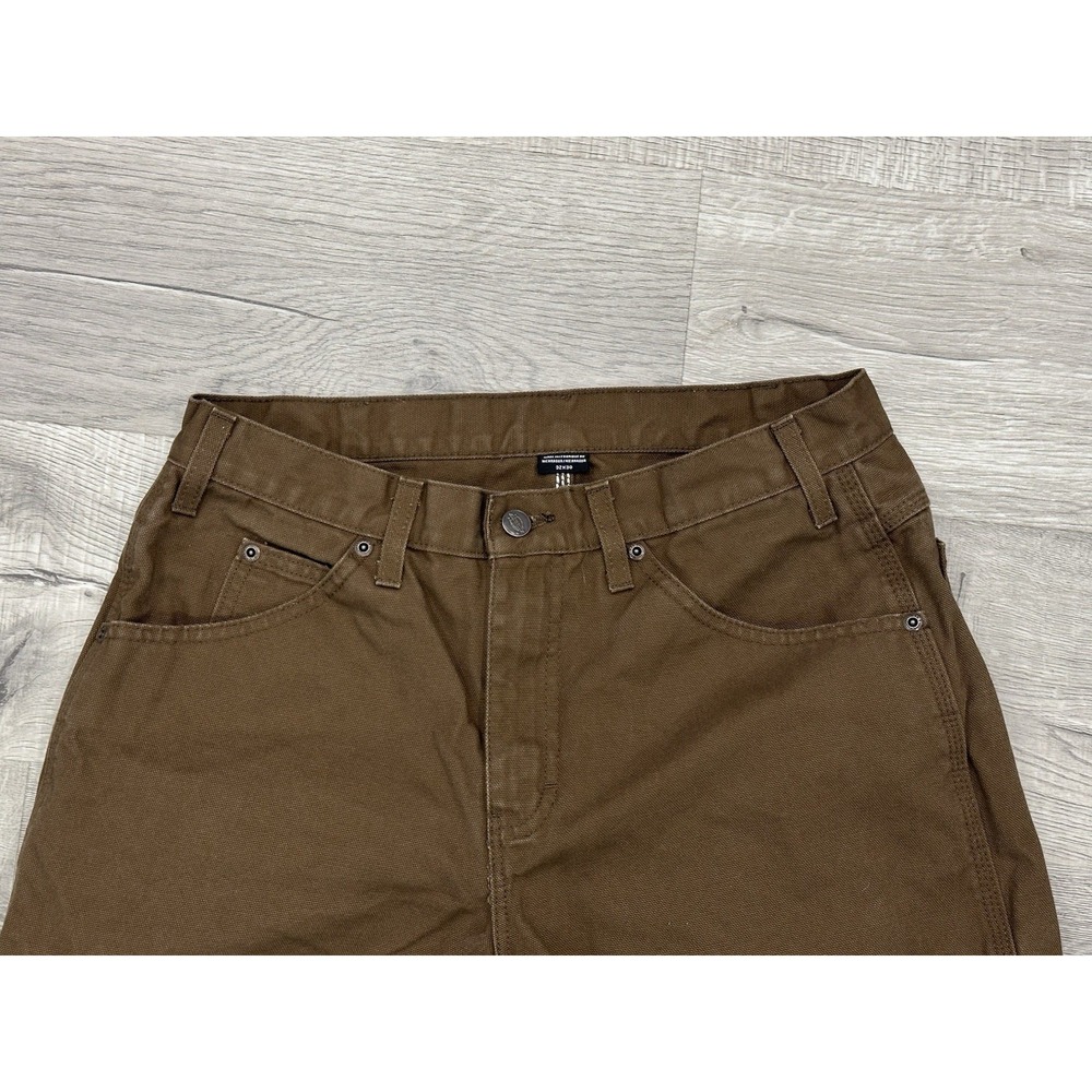 Dickies Carpenter Jeans Relaxed Fit 32x30 Straight Brown Utility NWOT - Picture 2 of 11